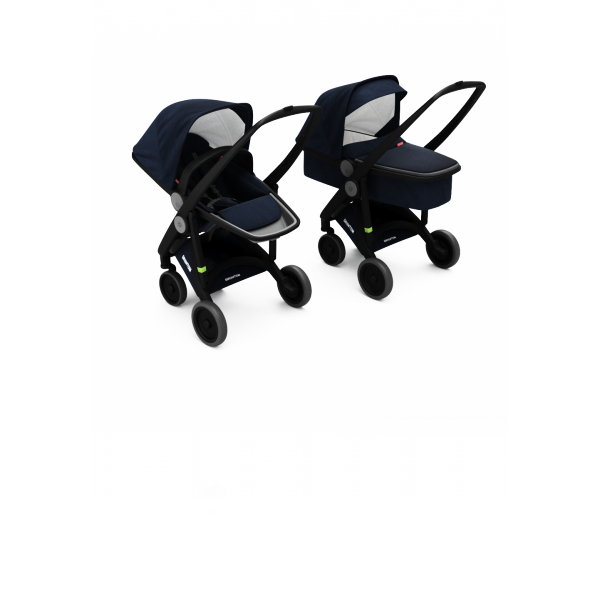 Коляска Greentom 2в1 шасі Black