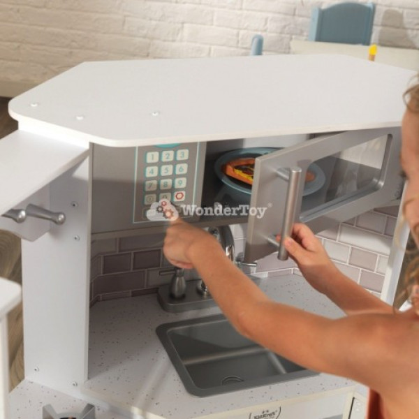 Дитяча кутова, велика кухня зі світлом і звуком KidKraft 53386
