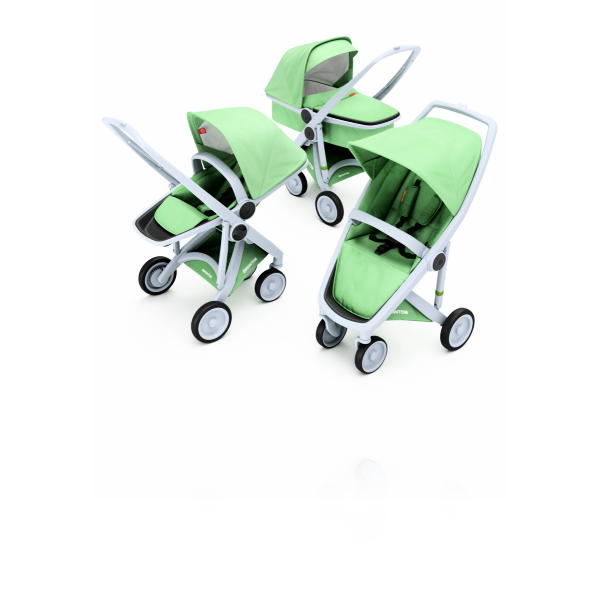 Коляска 3в1 Greentom шасі Gray