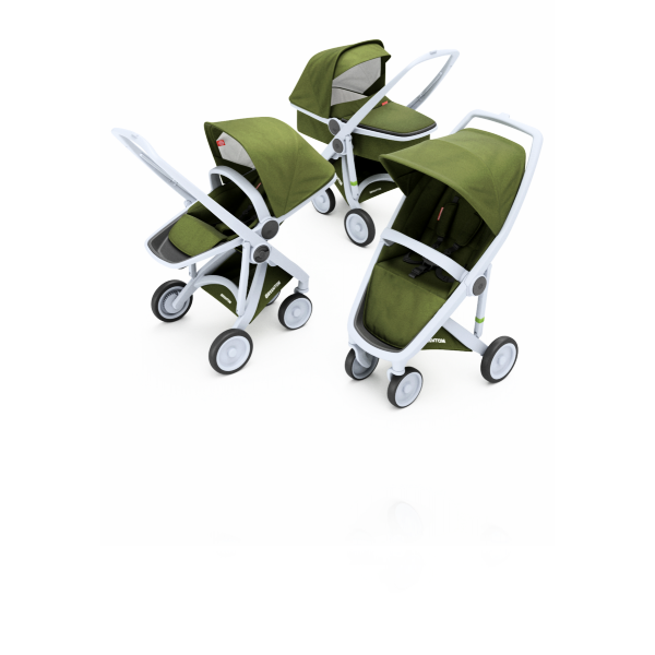 Коляска 3в1 Greentom шасі Gray