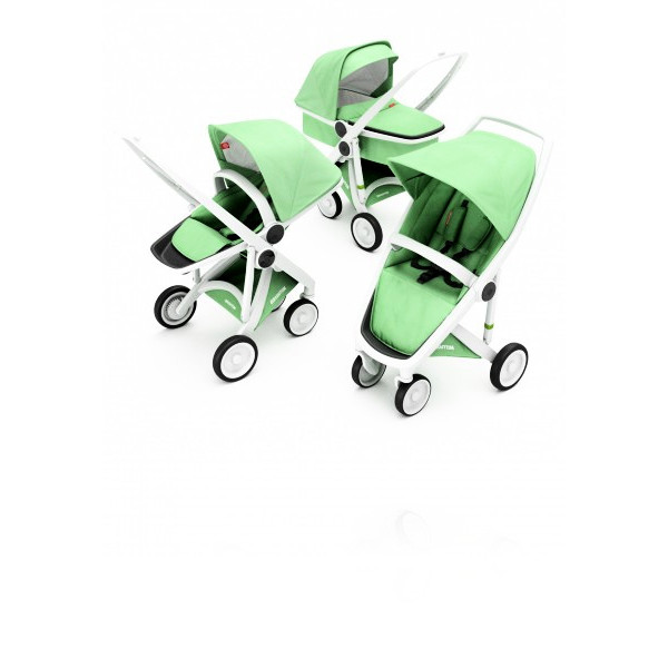 Коляска 3в1 Greentom шасси White