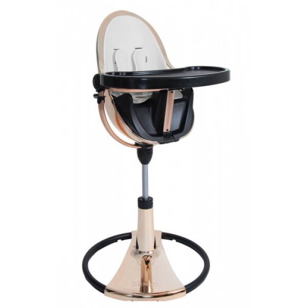Стільчик Bloom Fresco Chrome Rosegold/black