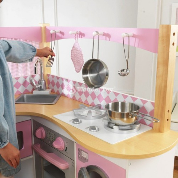 Дитяча кухня KidKraft Велика кутова кухня Гурман Gourmet 53185