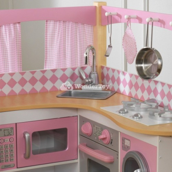 Дитяча кухня KidKraft Велика кутова кухня Гурман Gourmet 53185