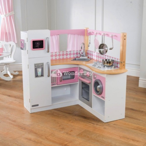 Дитяча кухня KidKraft Велика кутова кухня Гурман Gourmet 53185