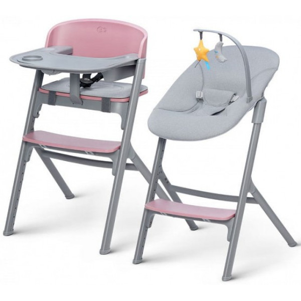 Стільчик для годування Kinderkraft Livy + шезлонг Calmee