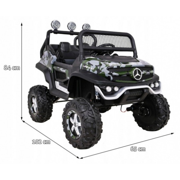 Электромобиль RAMIZ Mercedes BENZ UNIMOG MORO Лакированный