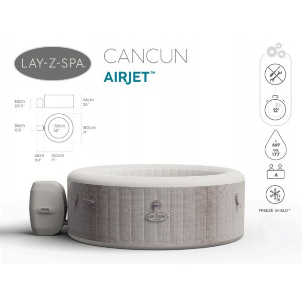 Джакузи Bestway Lay-Z-SPA CANCUN 60003