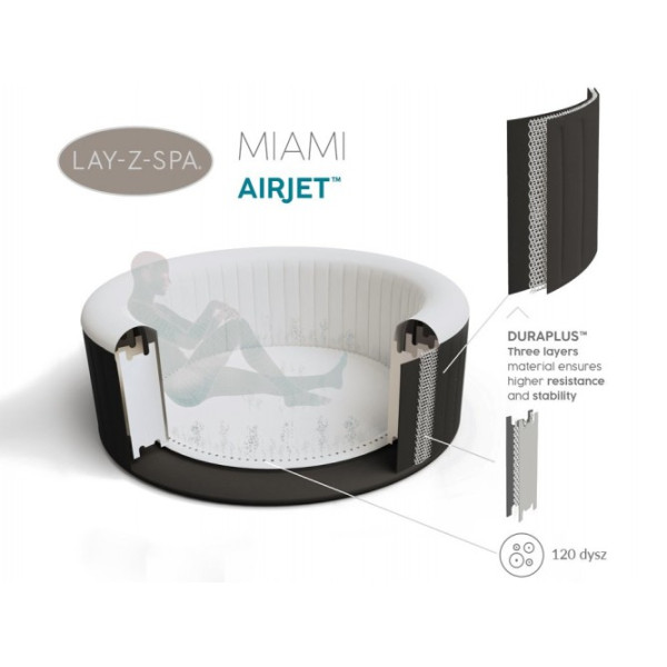 Джакузі Bestway Lay-Z-Spa MIAMI 60001