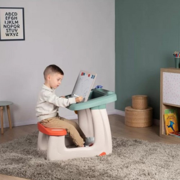 Парта с двухсторонней доской для рисования Smoby