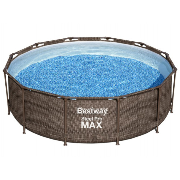 Каркасний басейн Bestway 366x100 см 9в1 56709 Ротанг