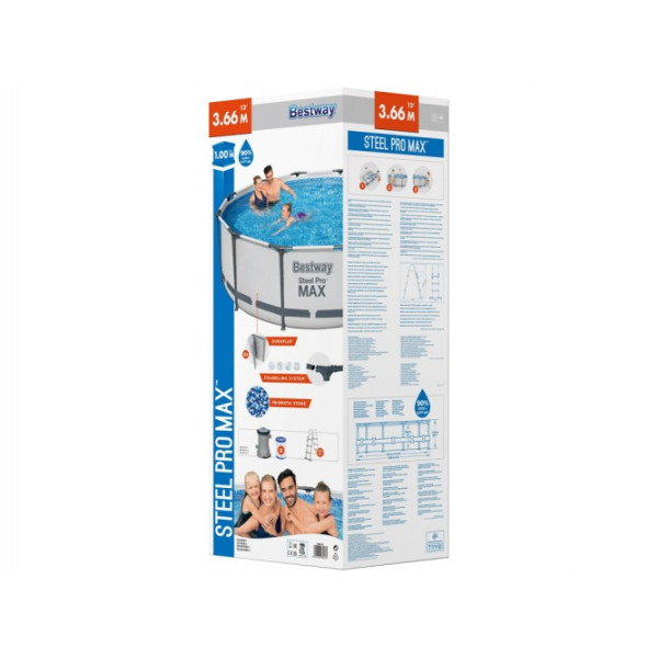 Каркасний басейн Bestway 366x100 см 10в1 56418