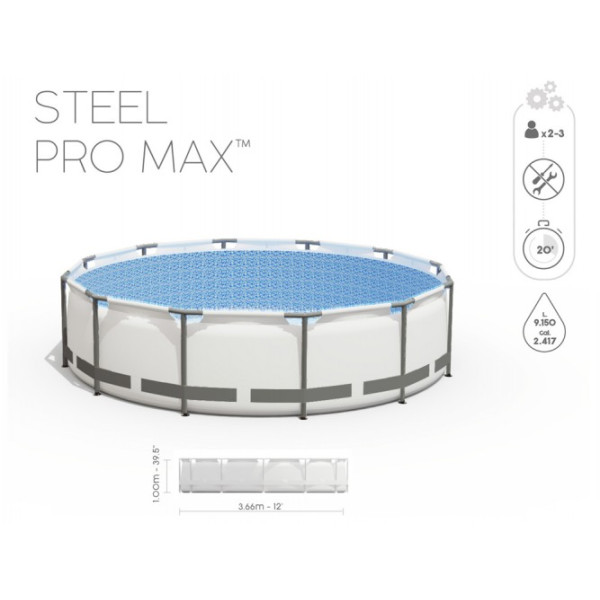 Каркасний басейн Bestway 366x100 см 10в1 56418