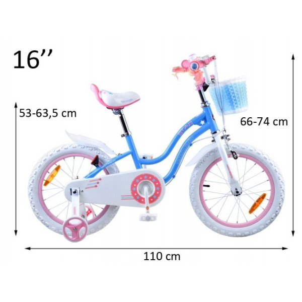 Велосипед RoyalBaby STAR GIRL 16" RB16G-1 з кошиком