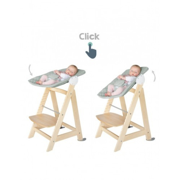 Стільчик для годування/шезлонг 2в1 Roba Born Up Natural