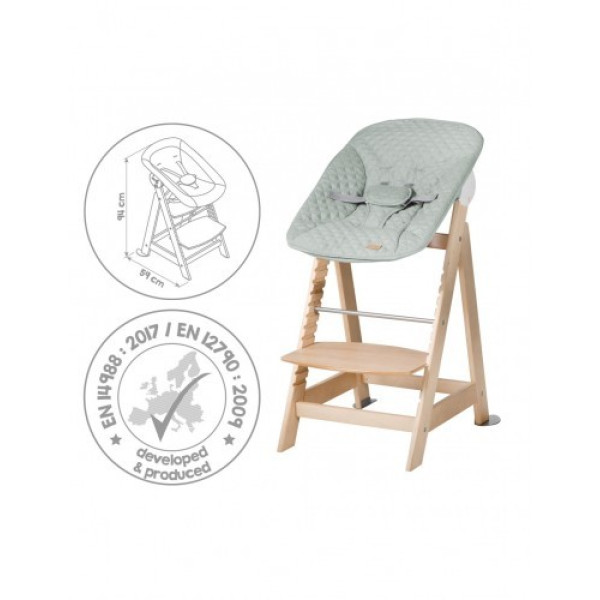 Стільчик для годування/шезлонг 2в1 Roba Born Up Natural