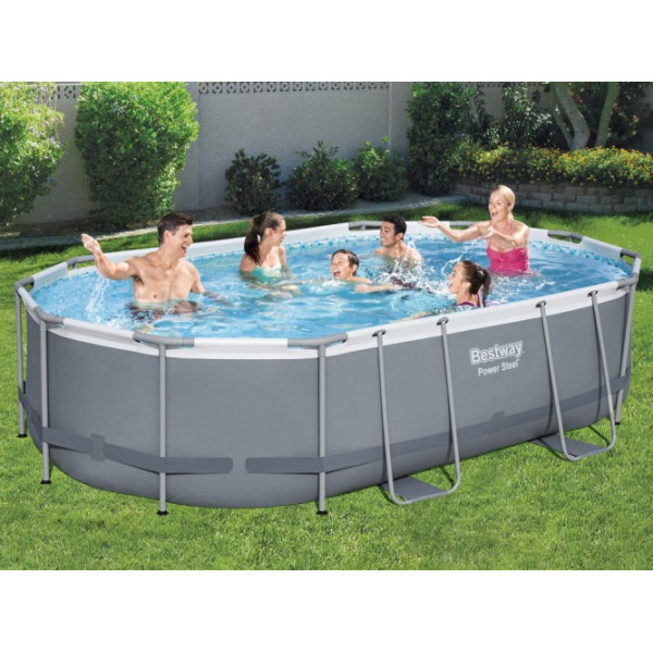 Каркасний басейн Bestway 488 x 305 x 107cm 9w1 56448