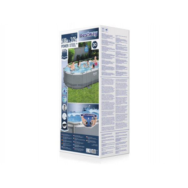 Каркасний басейн Bestway 488 x 305 x 107cm 9w1 56448