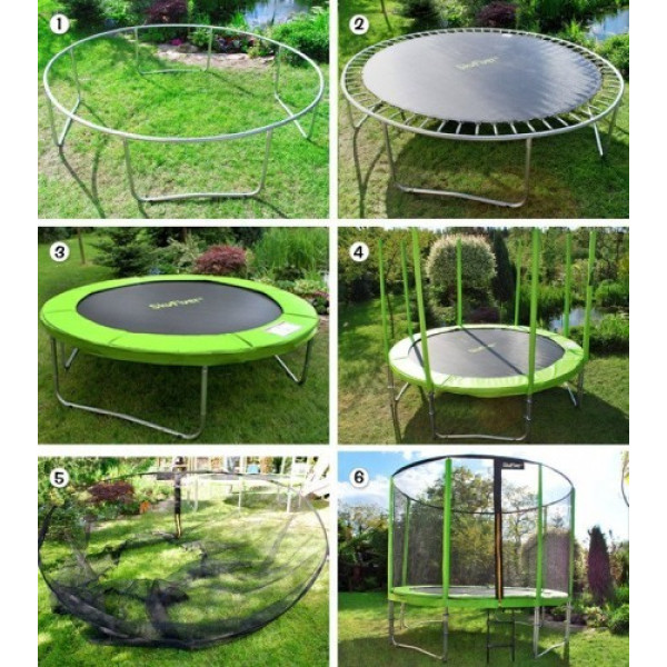 Батут садовый SKYFLYER RING 2в1 366см 12FT TR0030