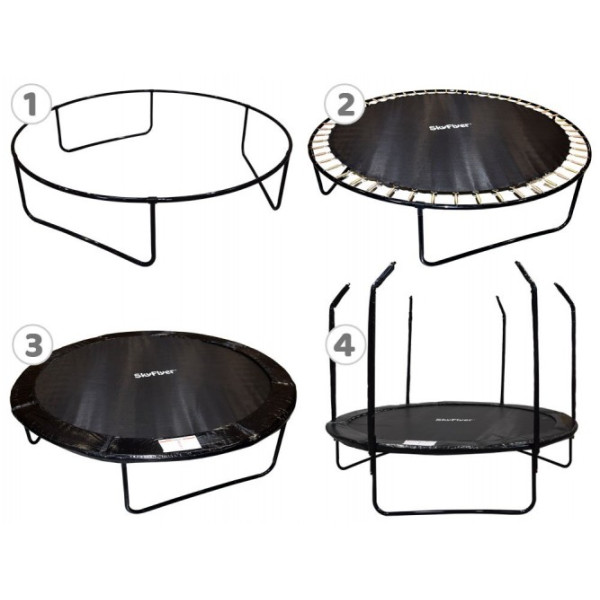 Батут садовый SKYFLYER + стремянка 8FT 244см TR0033
