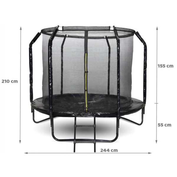 Батут садовый SKYFLYER + стремянка 8FT 244см TR0033