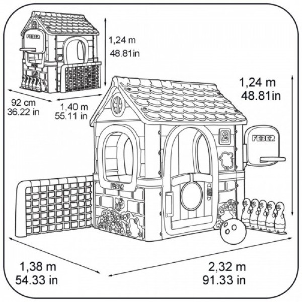 Домик Feber 6в1 Activity House 13048
