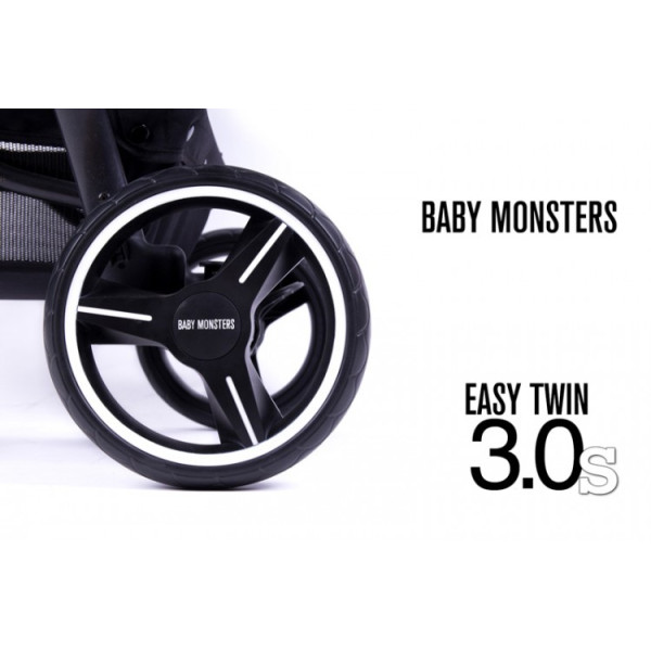 Прогулянкова коляска для двійні Baby Monsters EASY TWIN 3.0S LT