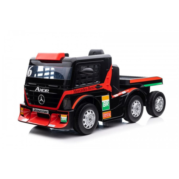 Дитячий електромобіль LEANToys вантажівка Mercedes XMX622B + причіп