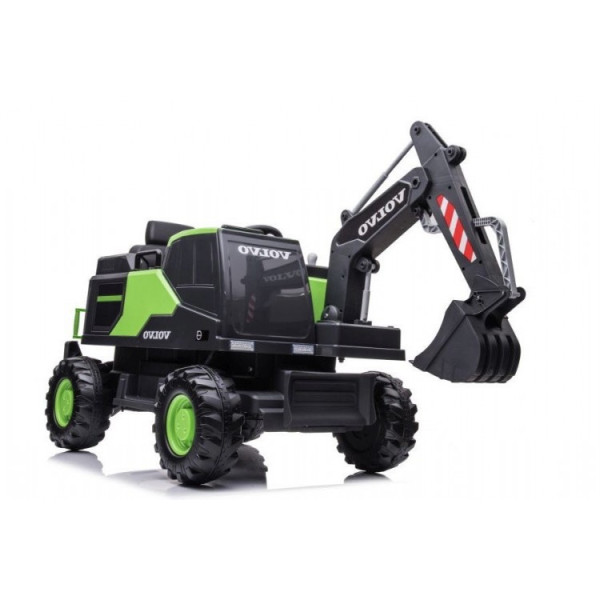 Детский электромобиль LEANToys эскаватор Volvo DK-VE888 Green