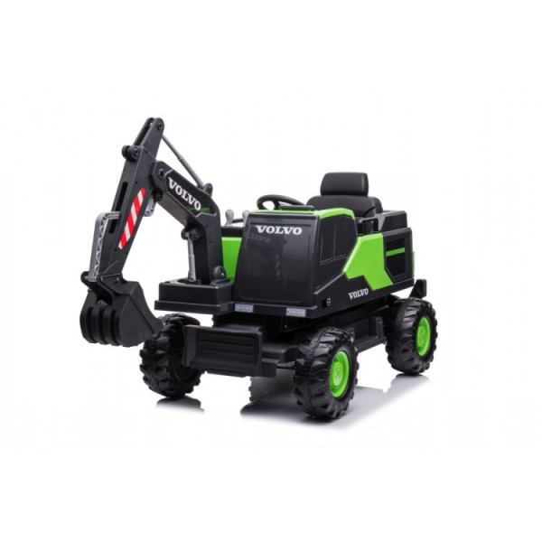 Детский электромобиль LEANToys эскаватор Volvo DK-VE888 Green