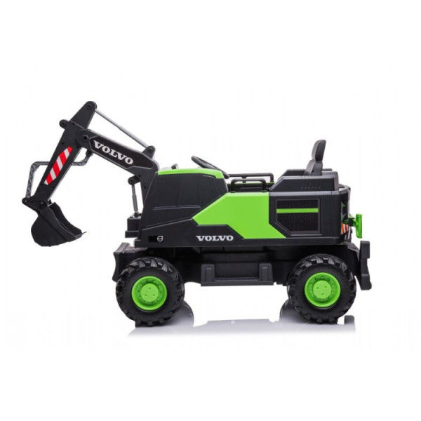 Детский электромобиль LEANToys эскаватор Volvo DK-VE888 Green