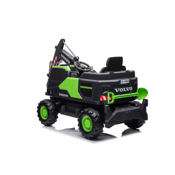 Детский электромобиль LEANToys эскаватор Volvo DK-VE888 Green