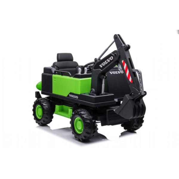 Детский электромобиль LEANToys эскаватор Volvo DK-VE888 Green