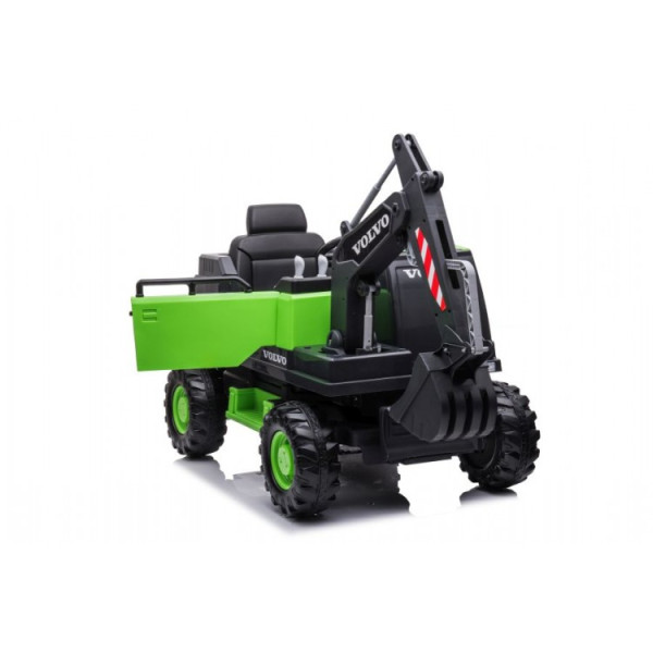 Детский электромобиль LEANToys эскаватор Volvo DK-VE888 Green