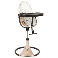 Стульчик Bloom Fresco Chrome Rosegold/black с вкладкой