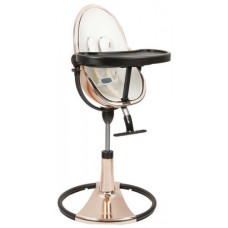 Стільчик Bloom Fresco Chrome Rosegold/black з вкладкою