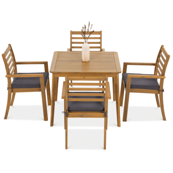 Набір садових меблів HAGEN DINING стіл + 4 крісла
