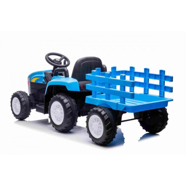 Дитячий електромобіль Ramiz трактор з прицепом New Holland T7