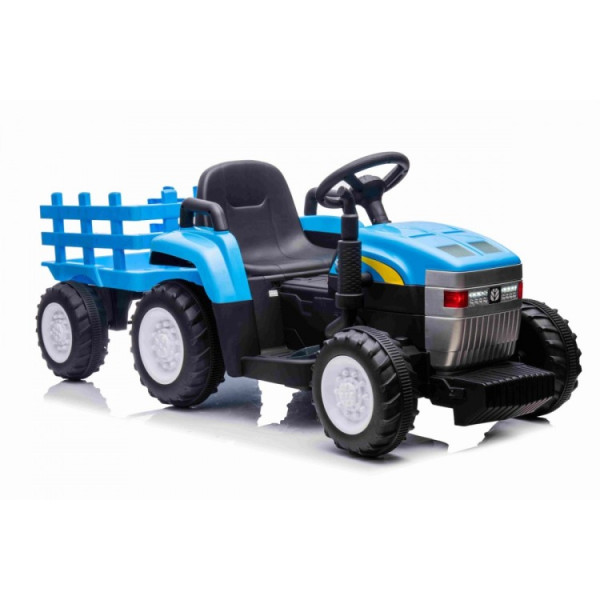 Дитячий електромобіль Ramiz трактор з прицепом New Holland T7