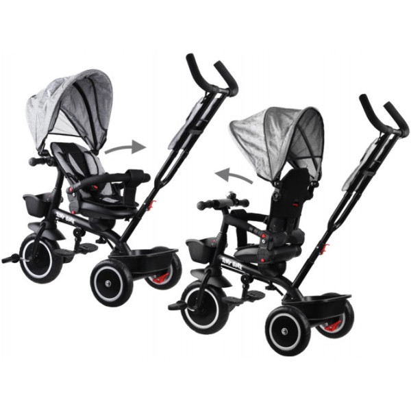 Дитячий трьохколісний велосипед Tiny Bike 3в1 SP0650 Grey