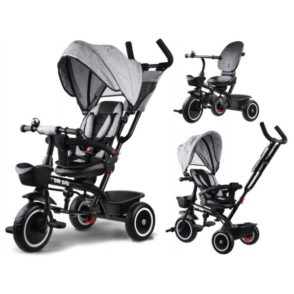 Дитячий трьохколісний велосипед Tiny Bike 3в1 SP0650 Grey