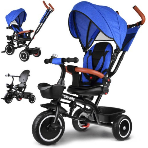 Дитячий трьохколісний велосипед Tiny Bike 3в1 SP0650 Blue