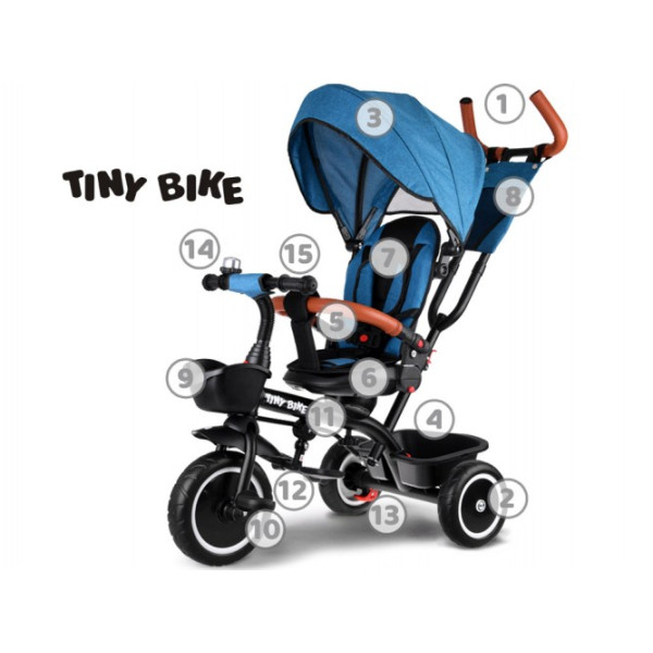 Детский трехколесный велосипед Tiny Bike 3в1 SP0650 Green