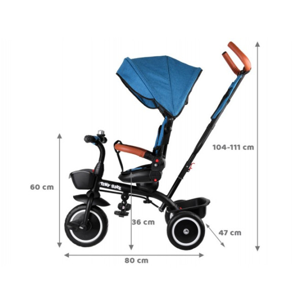 Детский трехколесный велосипед Tiny Bike 3в1 SP0650 Green