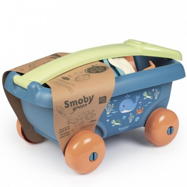 Візочок для гри у пісочниці з аксесуарами Smoby Blue