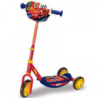Детский трехколесный самокат Smoby Cars 3
