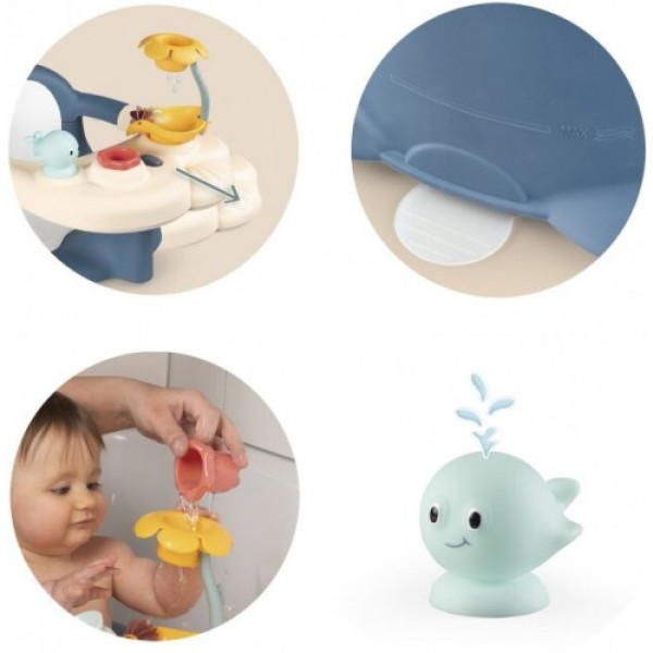 Стульчик для купания с игровой панелью Smoby Blue