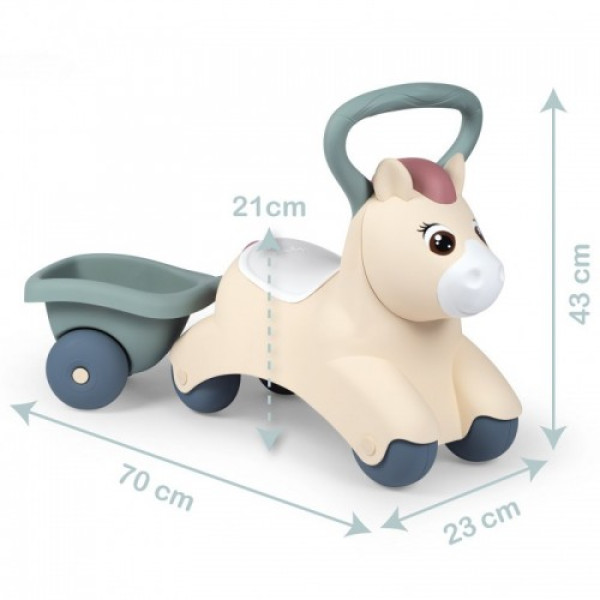 Велобіг з причіпом Smoby Pony Ride-On