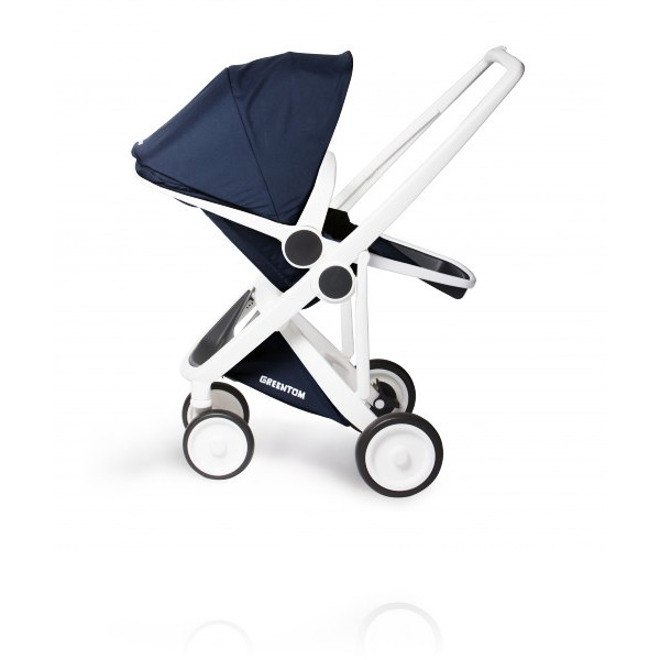 Прогулянкова коляска Greentom Reversible шасі White