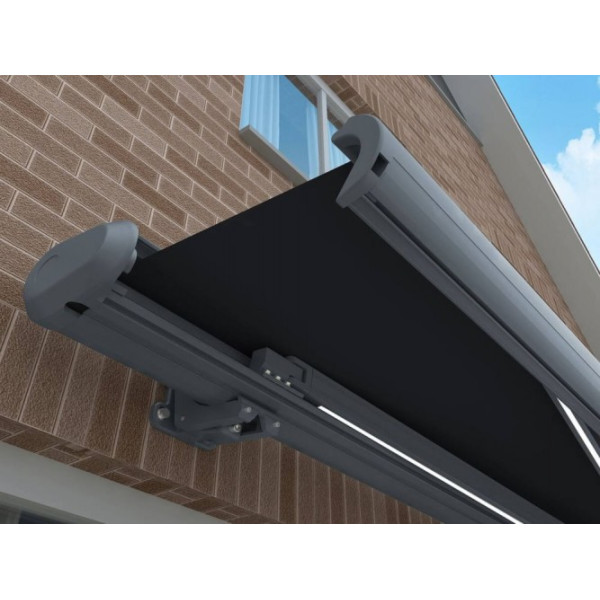 Маркиза для балкона Gutroof DELUXE (автоматическая) + Led подсветка 450x300 см
